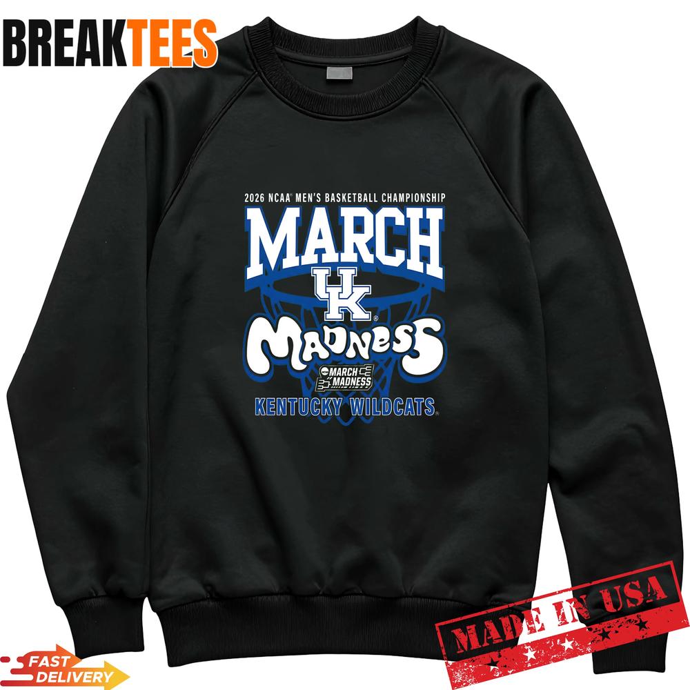 Kentucky Wildcats 2026 March Madness Basketball Champions Fan T-Shirt