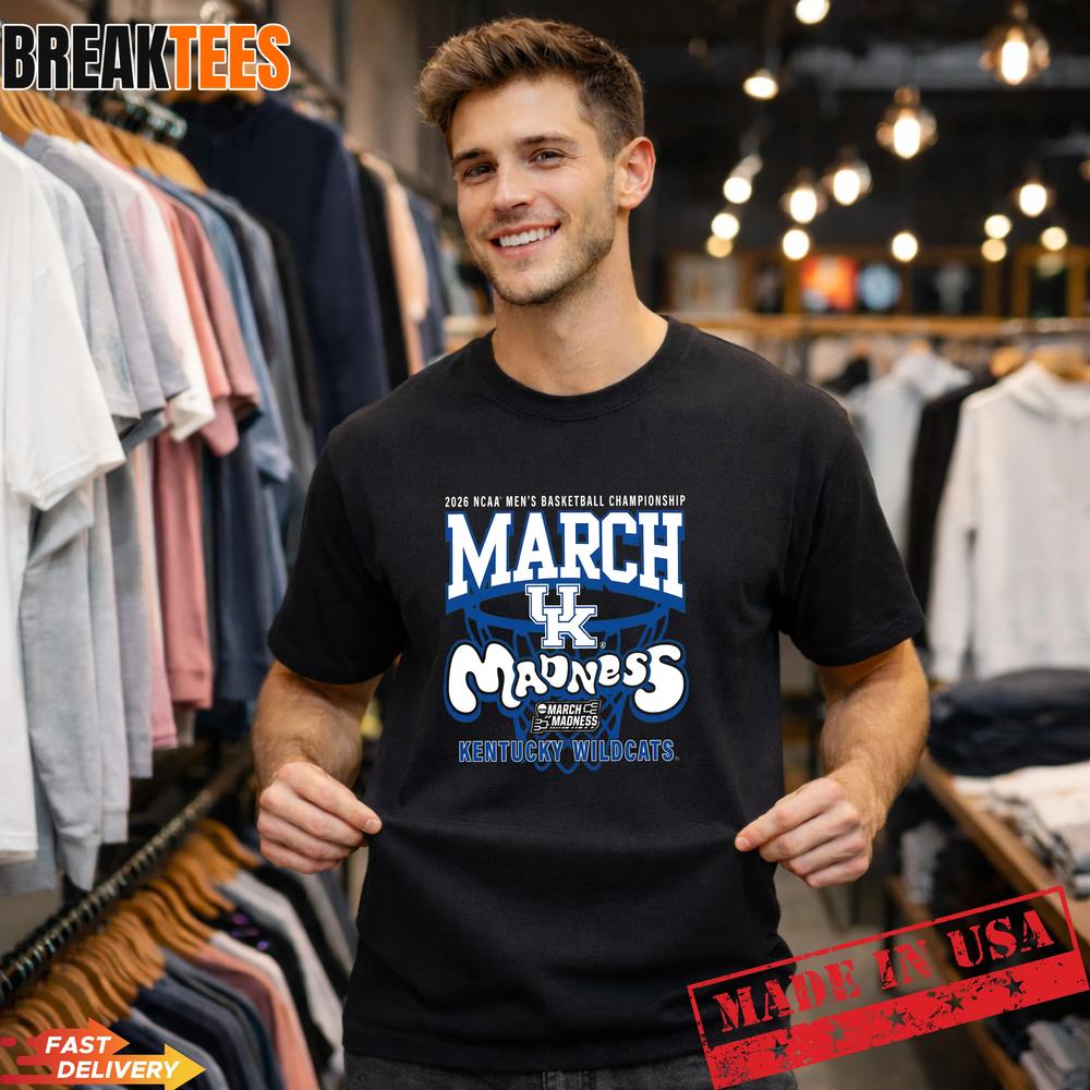 Kentucky Wildcats 2026 March Madness Basketball Champions Fan T-Shirt