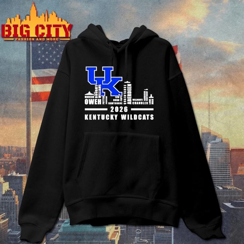Kentucky Wildcats 2026 players names city skyline Shirt