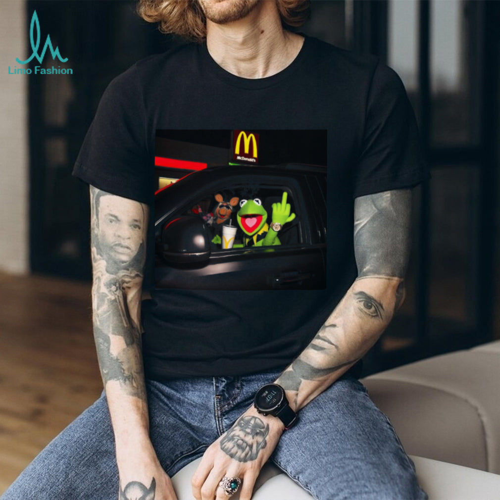 Kermit and Miss Piggy McDonald’s Drive Thru Attitude Graphic T Shirt