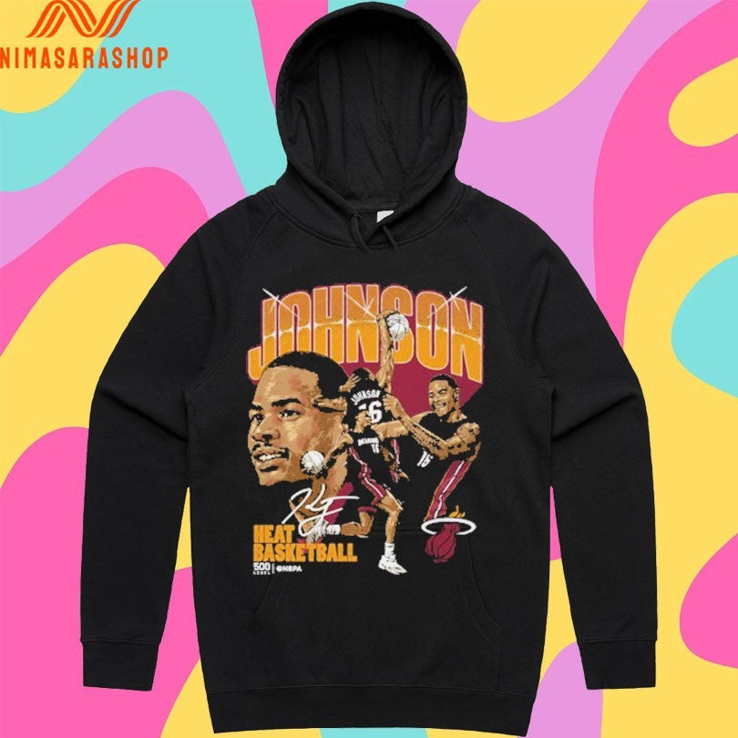 Keshad Johnson Miami Heat Basketball Collage Shirts