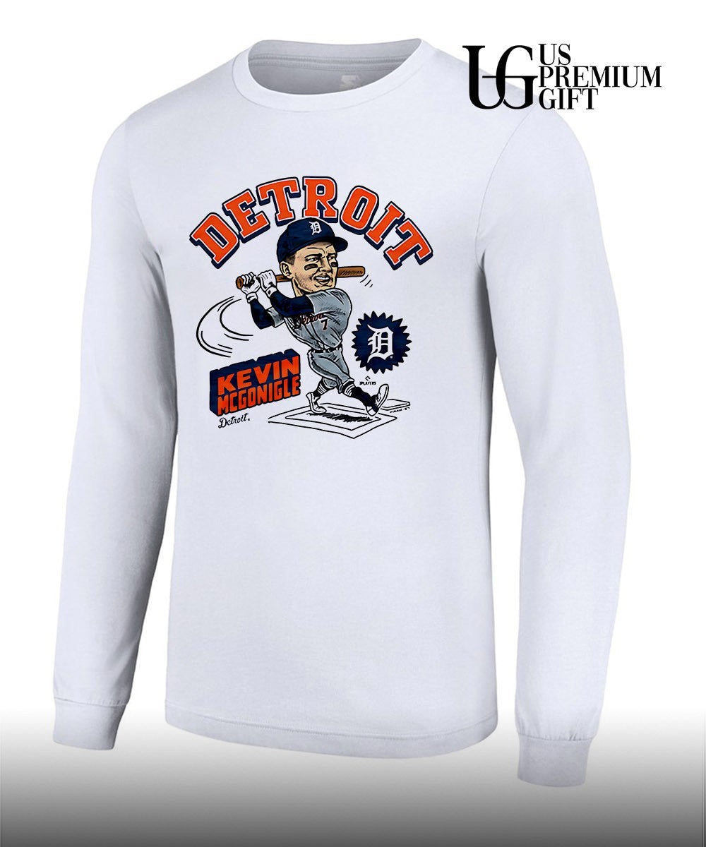 Kevin McGonigle Detroit Tigers MLB caricature shirt