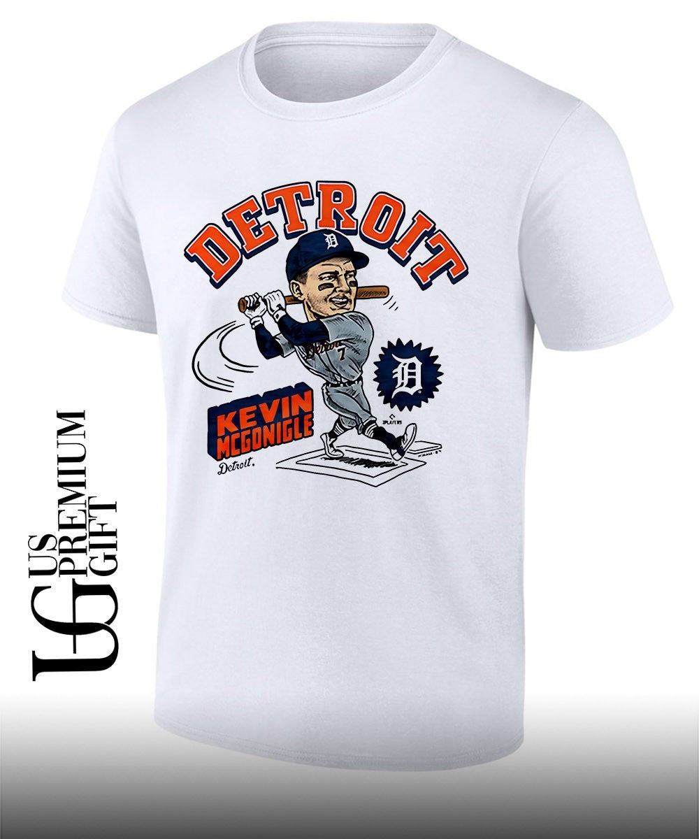 Kevin McGonigle Detroit Tigers MLB caricature shirt