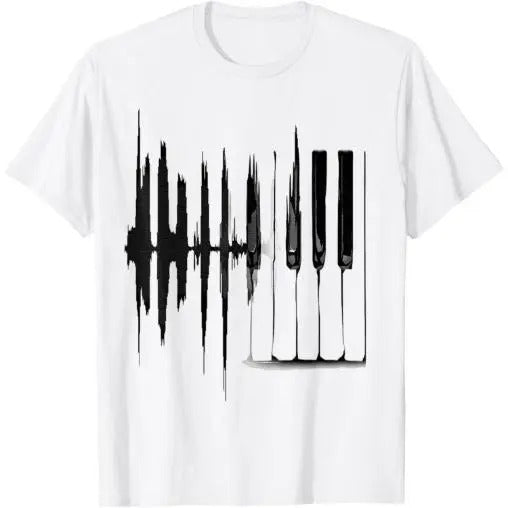 Keyboard Heartbeat Cool Piano and Organ Player Novelty Item T-Shirt Made in USA Hoodie, Sweatshirt | UrbanDripWear.com
