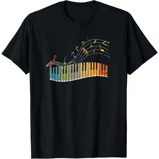 Keyboard Pianist Funny Musician Piano Art Music T-Shirt Made in USA Hoodie, Sweatshirt | UrbanDripWear.com