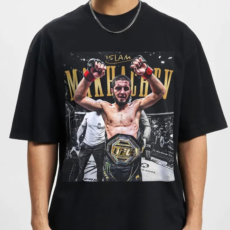 Khamzat chimaev Shirt Vintage 90s Grapic Tee Unisex Bootleg Sweatshirt Unisex Cotton Long Sleeve Menswear Top Hoodie