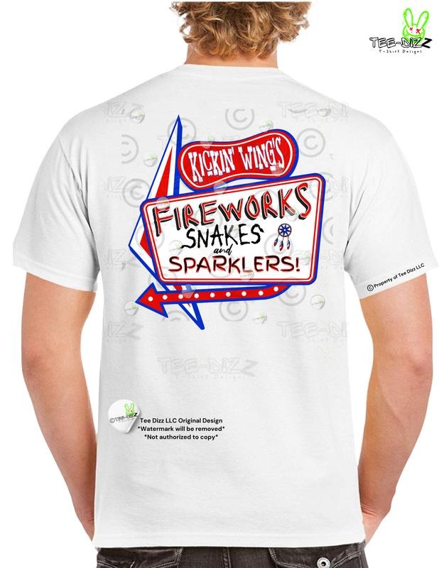 Kickin' Wing's- 4th of July - Men's Funny T-shirt - Graphic Tee Hoodie, Sweatshirt | UrbanDripWear.com