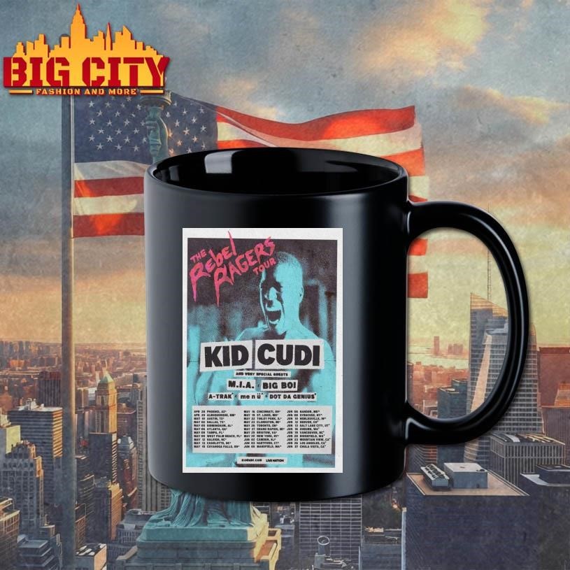Kid Cudi The Rebel Ragers Tour 2026 in North American Poster Shirt