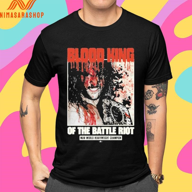 Killer Kross Blood King Of The Battle Riot Mlw World Heavyweight Champion Shirts