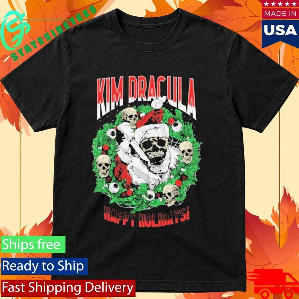 Kim Dracula Santa Wreath Shirt
