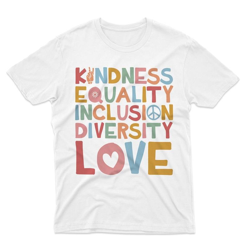 Kindness Peace Equality Love Inclusion Hope Diversity T-Shirt Hoodie, Sweatshirt | UrbanDripWear.com
