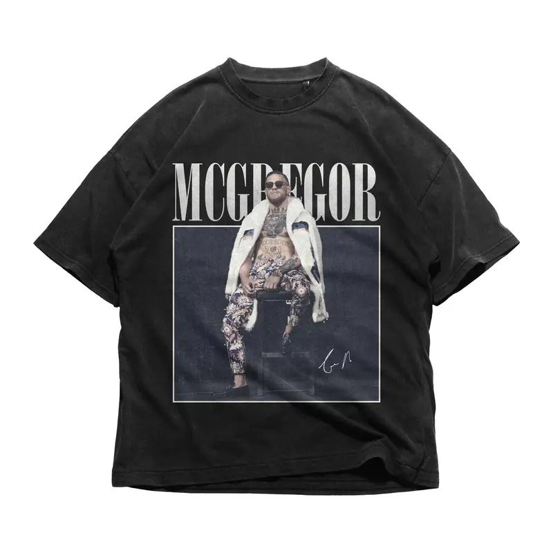 King Conor Mcgregor T-Shirt Ireland Fight UFC Boxing UFC Champ MMA Cotton Long Sleeve Hoodie, Sweatshirt | UrbanDripWear.com