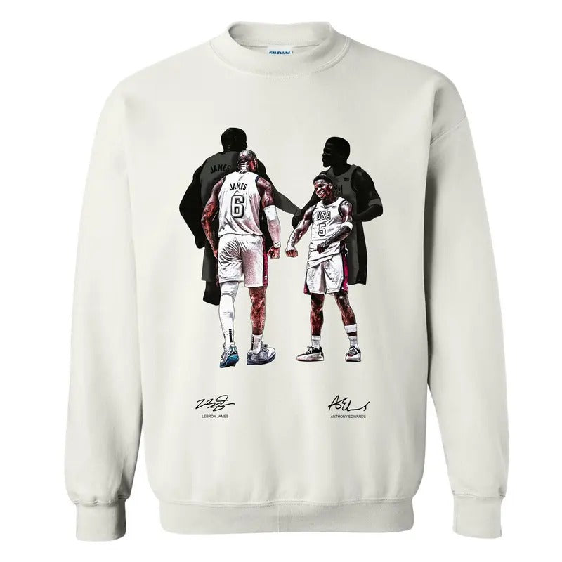 King James x Antman Sweatshirt, Basketball Sport Graphic Sweater, Gift for Fans, Unisex Sweatshirt T-Shirts, Hoodie