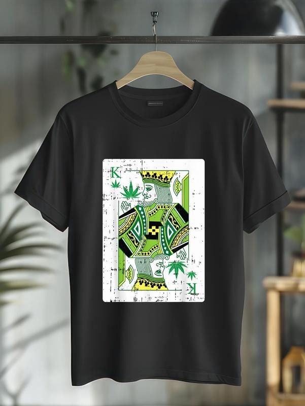 King Of Weed Playing Card Marijuana Cool Pot Smoker Gifts T-Shirt Hoodie, Sweatshirt | UrbanDripWear.com