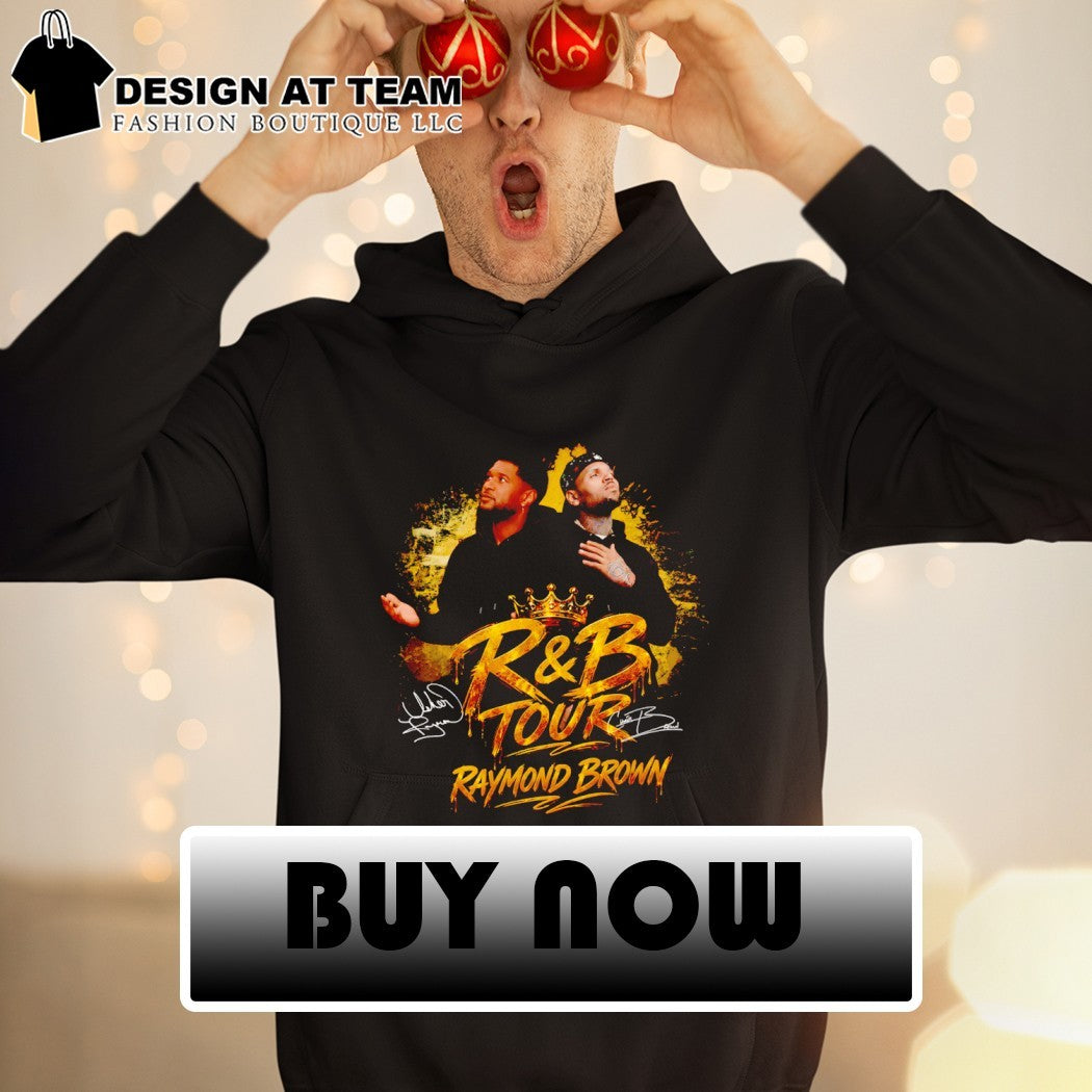King Raymond Brown Usher Chris Brown R and B Tour 2026 signatures shirt