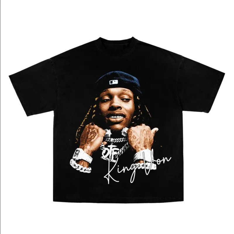King Von Graphic Tee Top Summer Tshirt Hoodie, Sweatshirt | UrbanDripWear.com