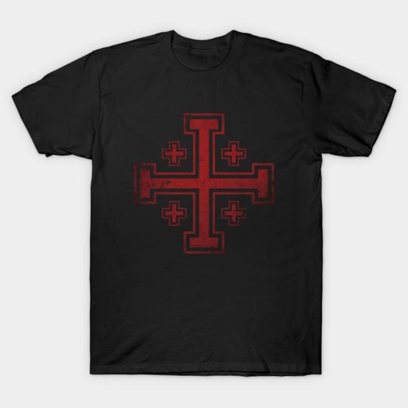 Kingdom of Jerusalem Cross T-Shirt Hoodie, Sweatshirt | UrbanDripWear.com