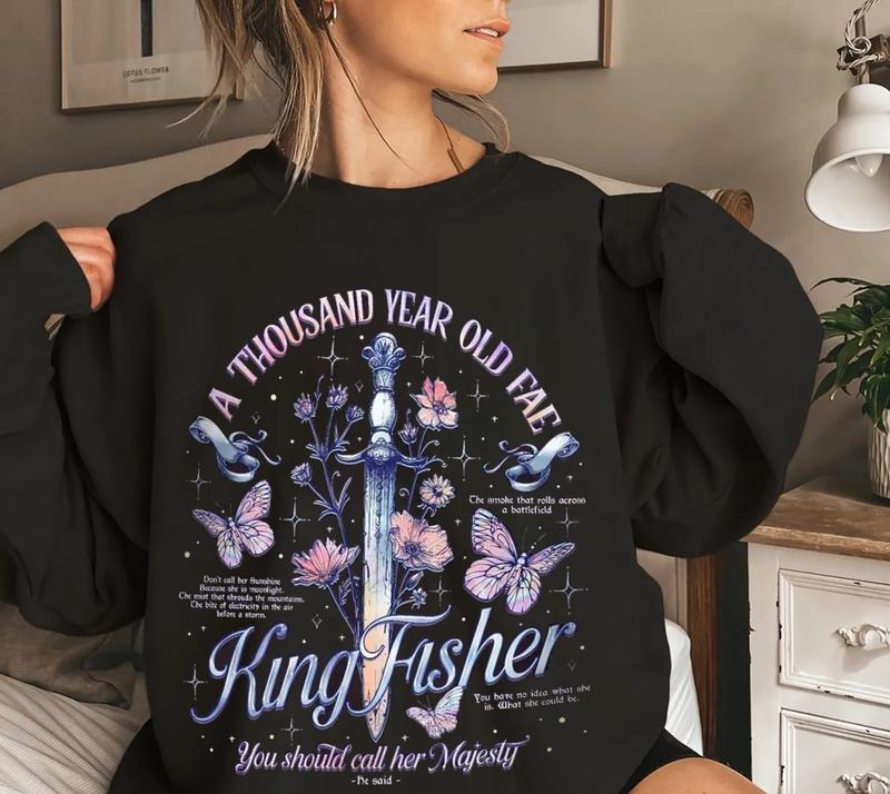 Kingfisher Quicksilver Tee Shirt, Quicksilver Callie Hart Sweatshirt, Little Osha Fantasy Book Shirt, Fae And Alchemy...