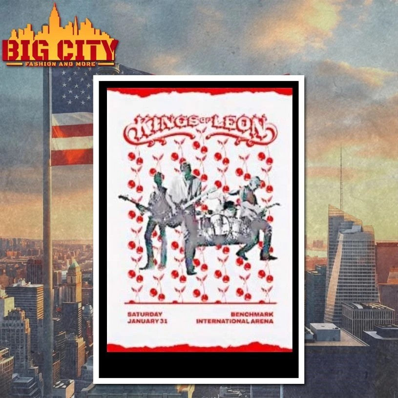Kings Of Leon Event Tampa Fl On Jan 31 2026 Poster t-shirt