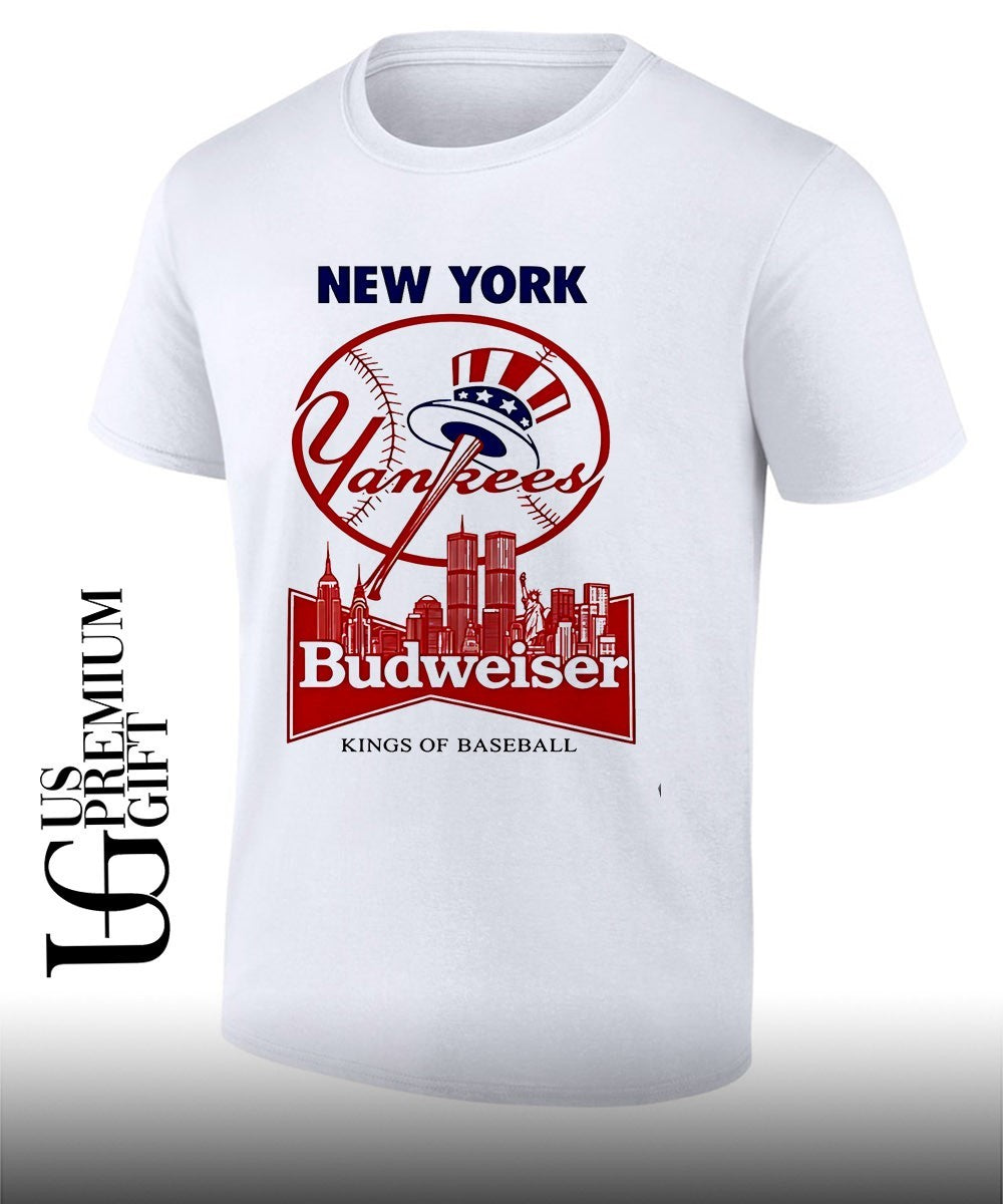 Kings of Baseball New York Yankees Budweiser Landmark Skyline shirt