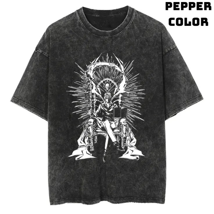 Kira's Legacy Vintage Graphic Tees, Kira Tshirt, Death Note Shirts, Anime Clothing, Unisex Manga Anime Shirt Top Menswear...