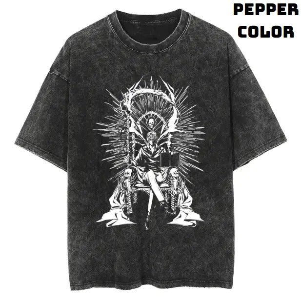 Kira's Legacy Vintage Tee, Ryuk T-Shirt, Death Note Shirt, Vintage Graphic Tees, Unisex Anime Manga Shirt Menswear...