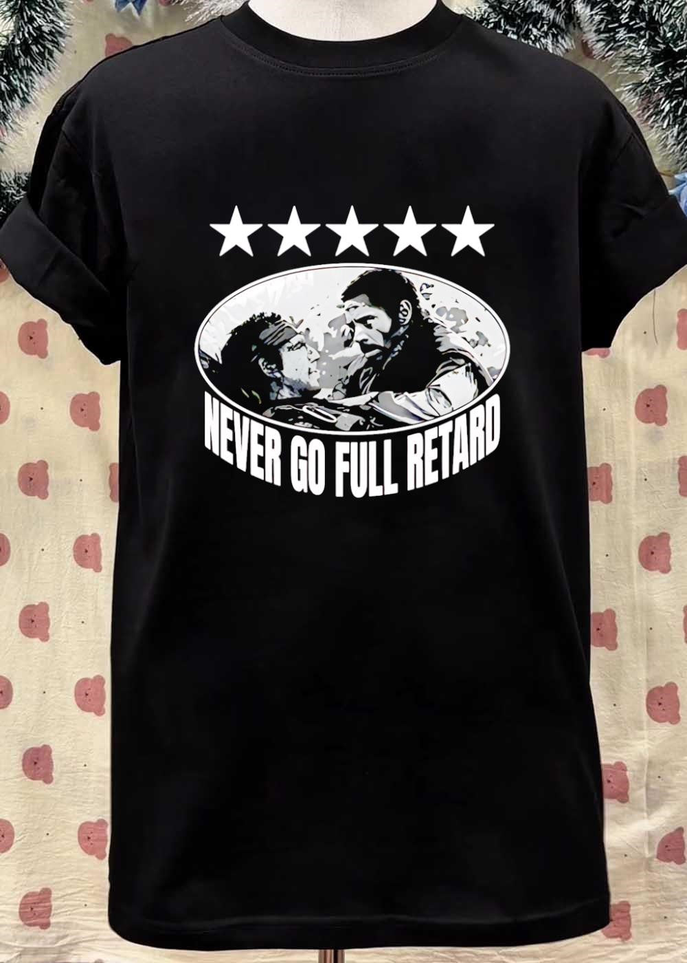 Kirk Lazarus and Tugg Speedman Never Go Full Retard Tropics T-Shirt