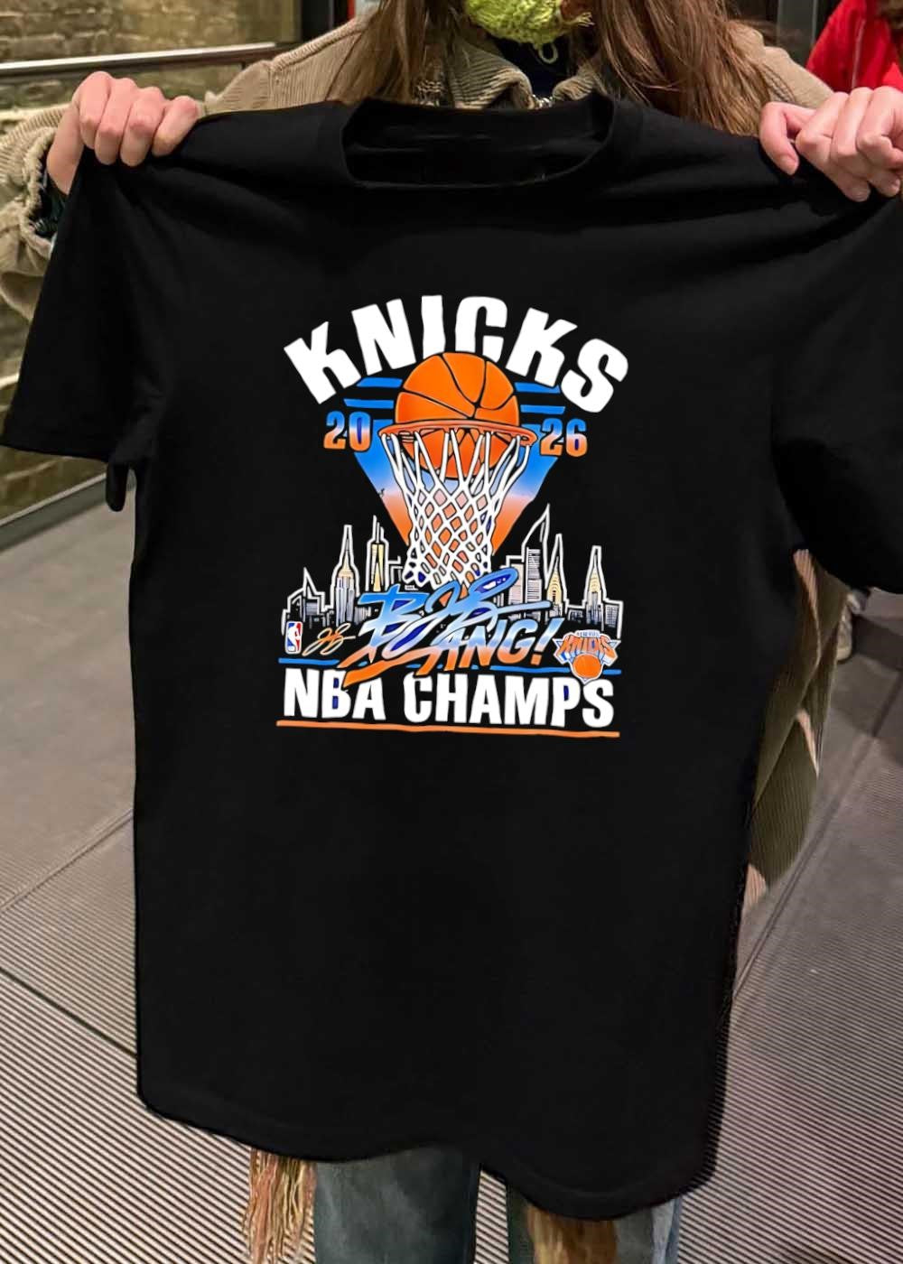 Knicks 2026 NBA CHAMPS New York City Basketball BING BANG T-Shirt