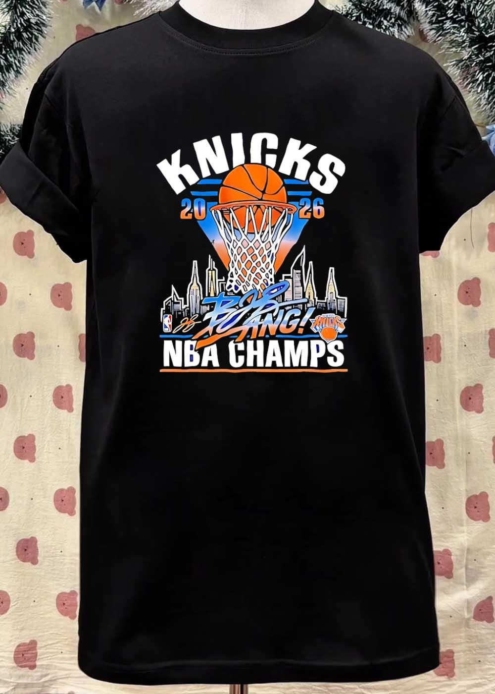 Knicks 2026 NBA CHAMPS New York City Basketball BING BANG T-Shirt