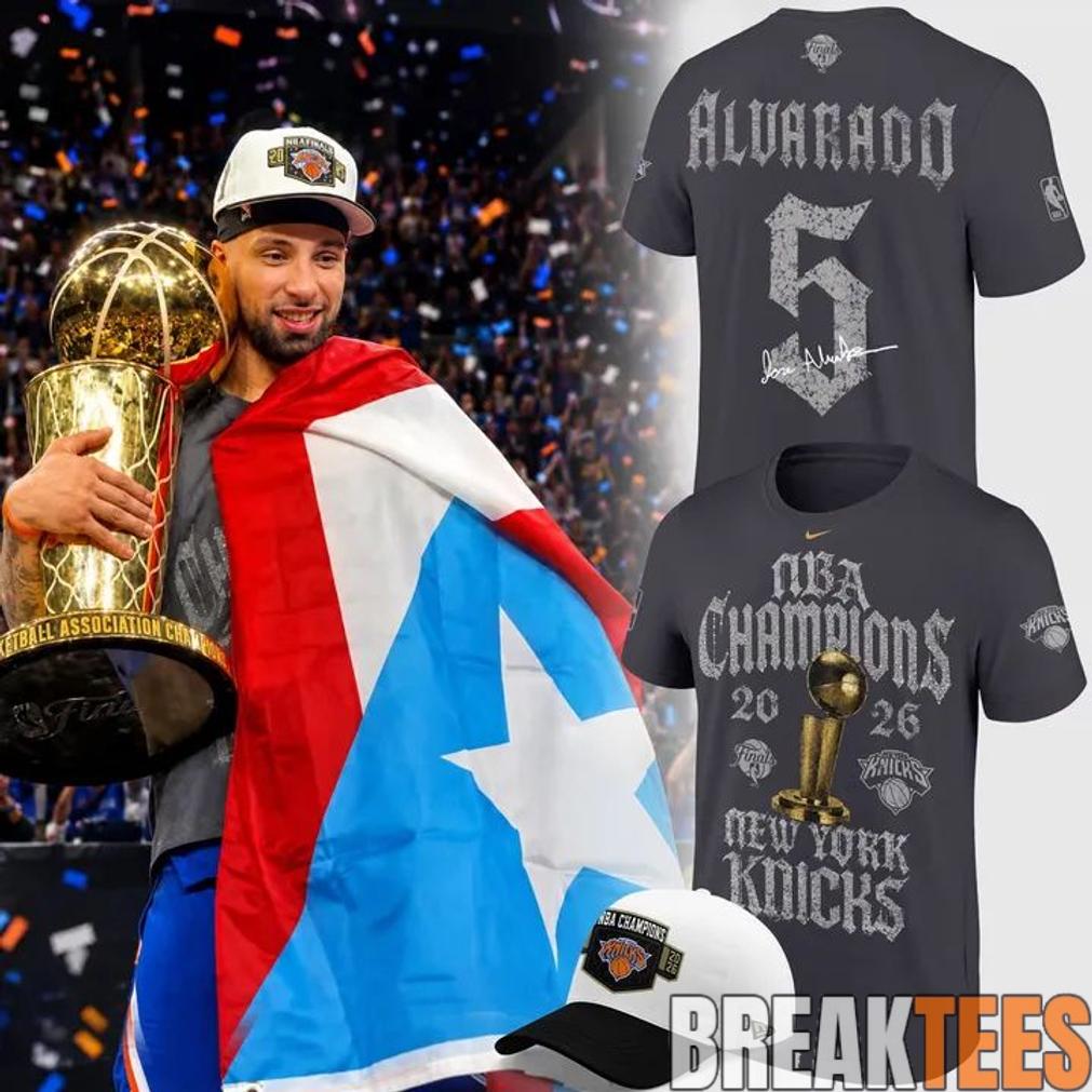 Knicks Jose Alvarado NBA Champions 2026 Shirt