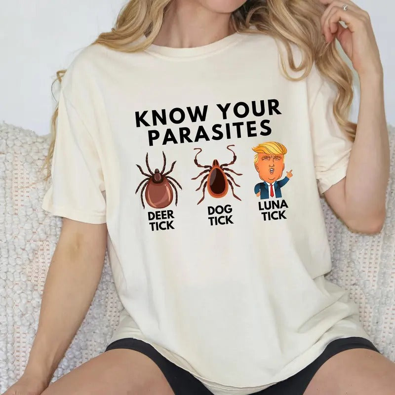 Know Your Parasites T-Shirt, Vote Shirt, Political Tee, Voting Hoodie, Sweatshirt | UrbanDripWear.com