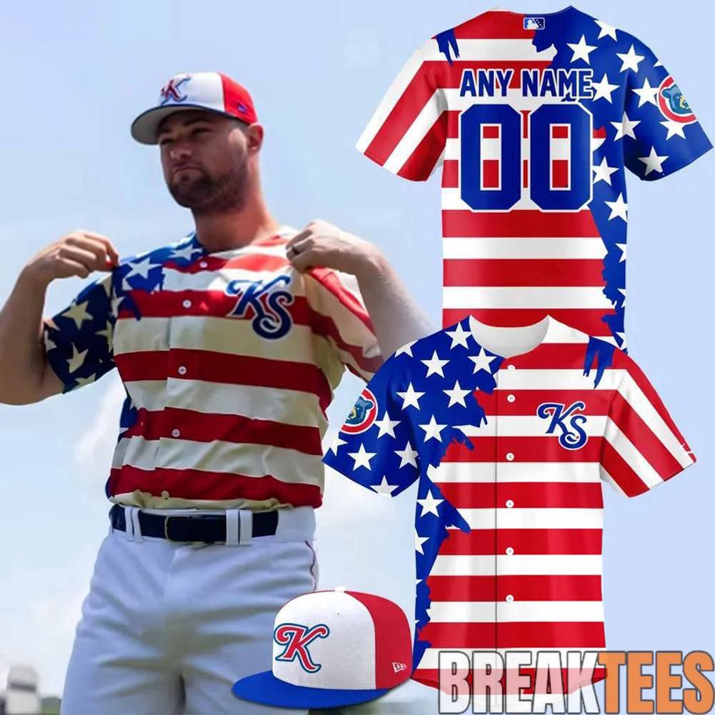 Knoxville Smokies 2026 Independence Day America Flag Custom Baseball Jersey