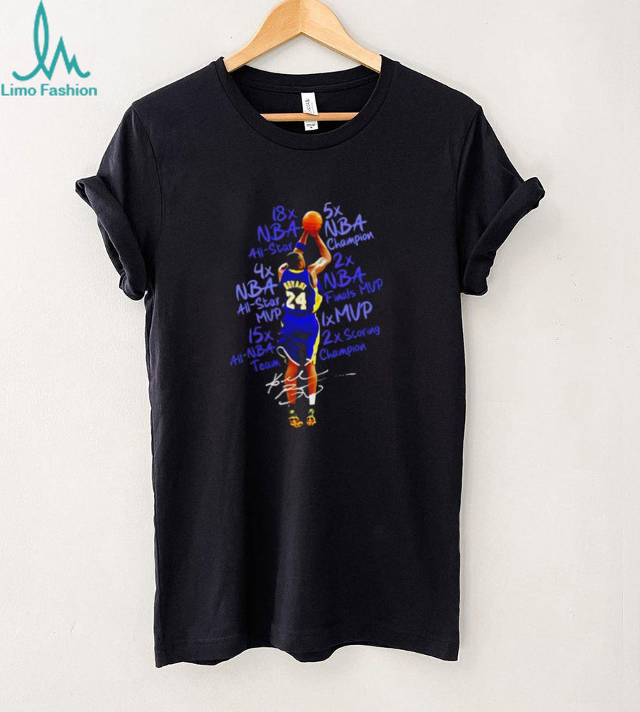Kobe Bryant Career Stats 24 Basketball Tribute T Shirt