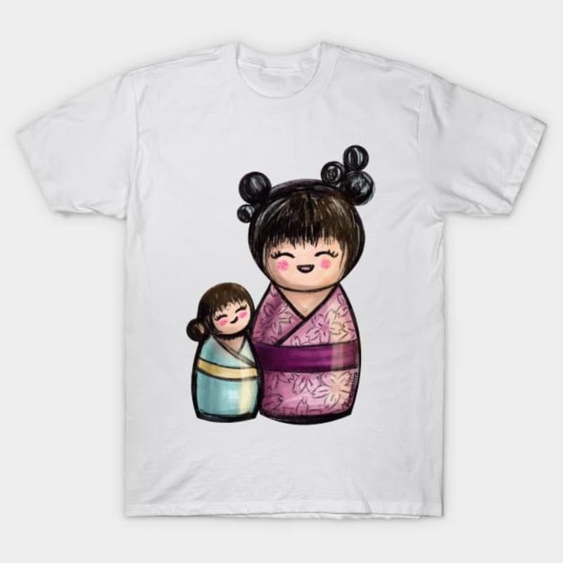 Kokeshis Mother and daughter T-Shirt style 02 Hoodie, Sweatshirt | UrbanDripWear.com