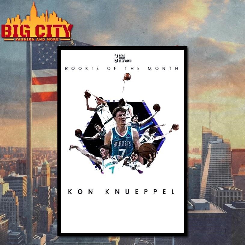 Kon Knueppel Charlotte Hornets NBA rookie of the month graphic Shirt