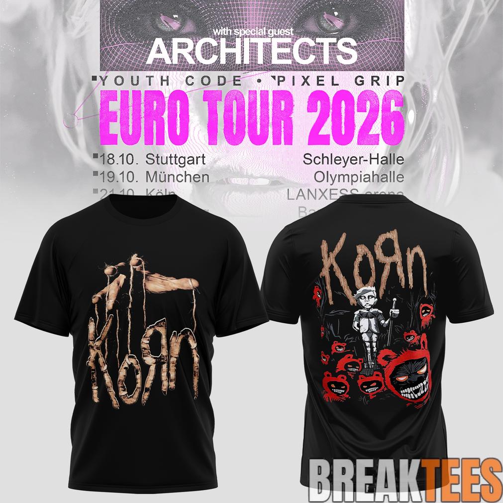 Korn Band Euro Tour 2026 Shirt