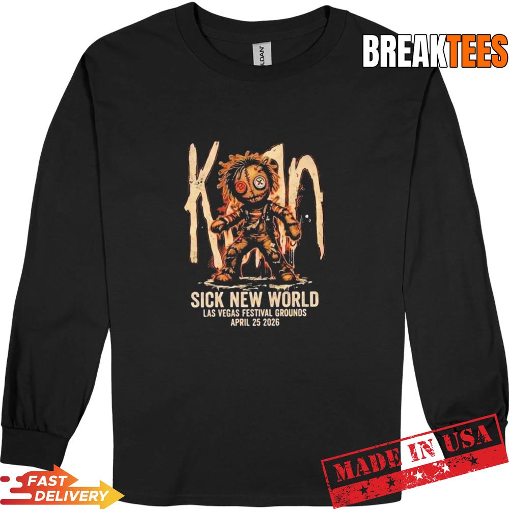 Korn Sick New World Festival 2026 At Las Vegas Festival Grounds On April 25 2026 T-Shirt