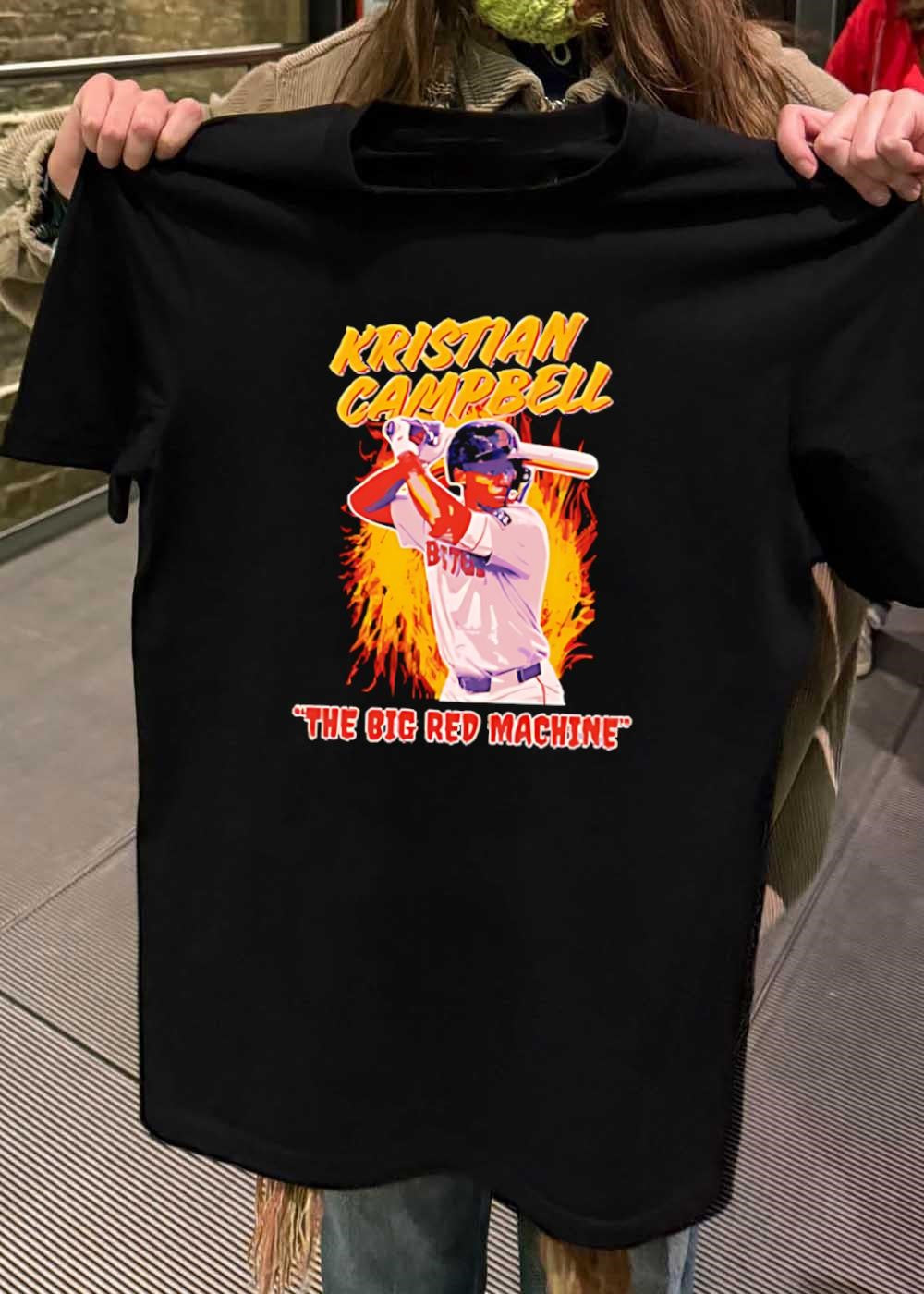 Kristian Campbell Baseball Batting Performance The Big Red Machine T-Shirt