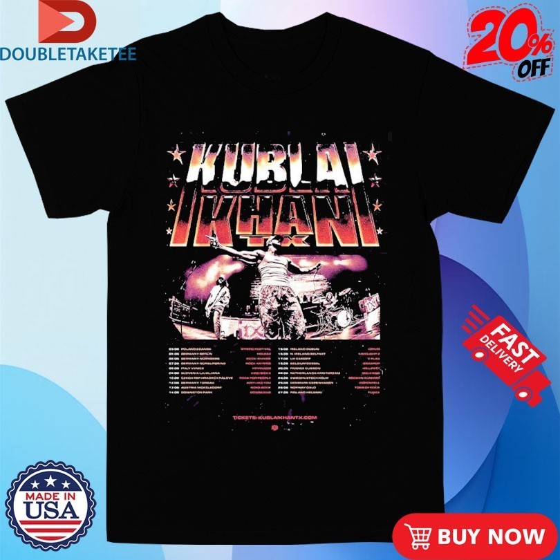 Kublai Khan TX EU And UK Summer 2026 Tour Dates Shirts