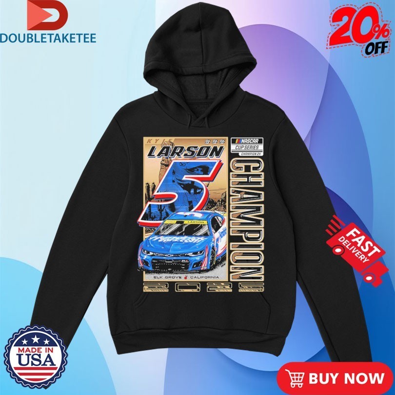 Kyle Larson 2X No.5 Nascar Cup Series Champion Shirts