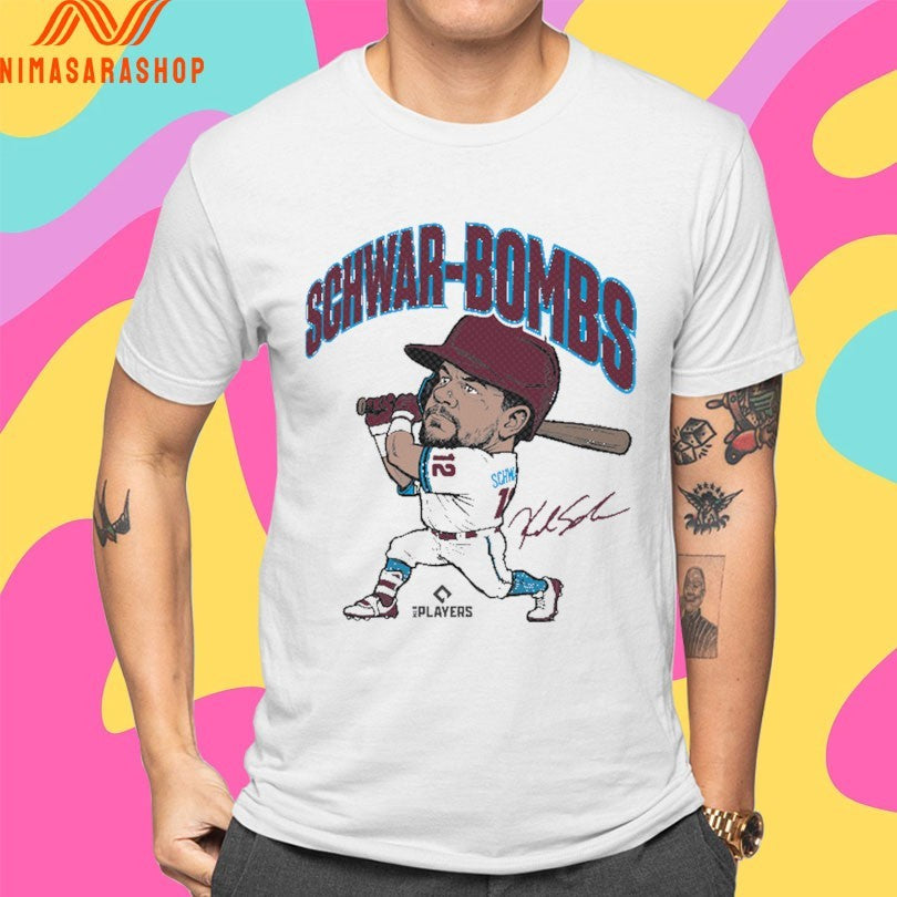 Kyle Schwarber Philadelphia Phillies Mlb Schwar-Bombs Shirts