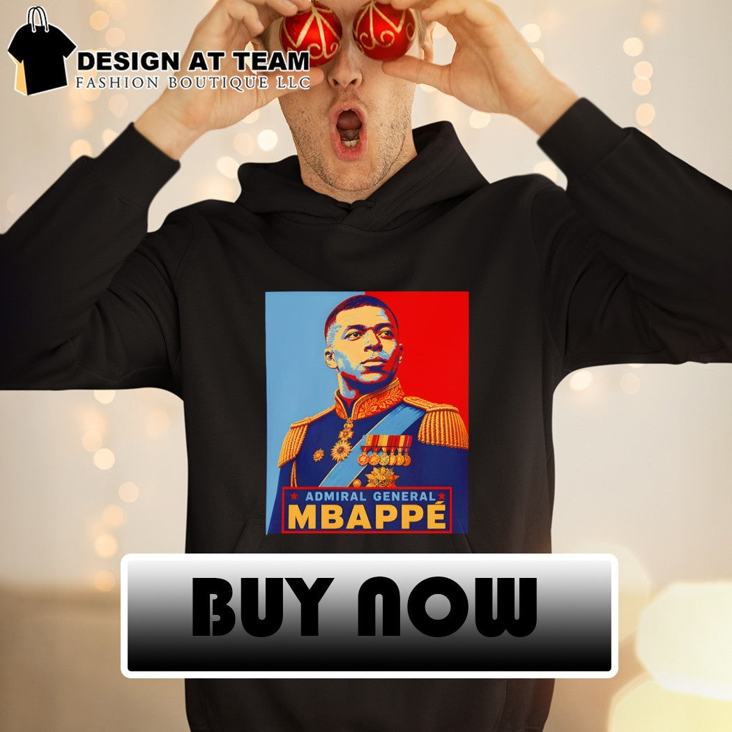 Kylian Mbappe Admiral General Propaganda Style Football Graphic shirt