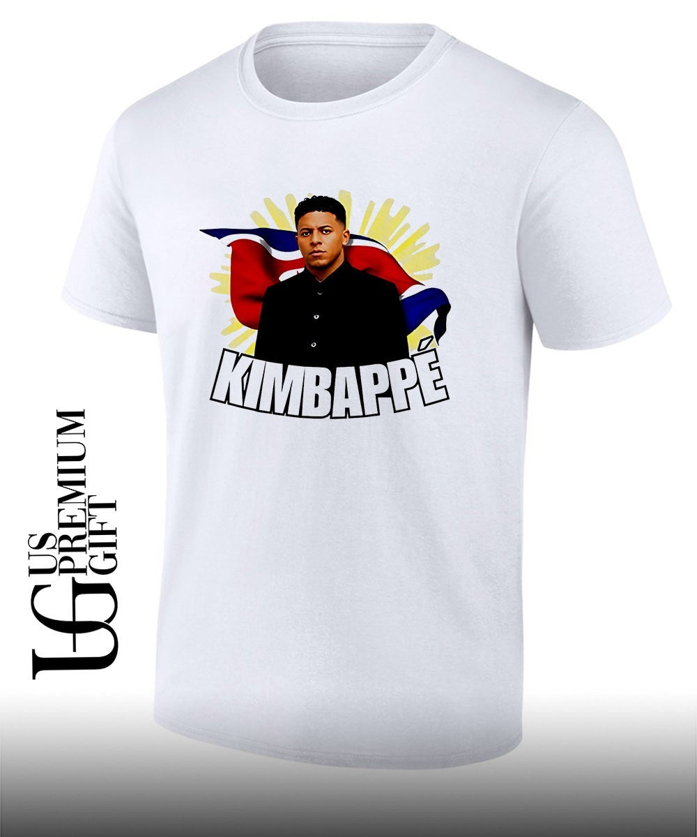 Kylian Mbappe Kim Jong Un North Korea Political Kimbappe mashup shirt