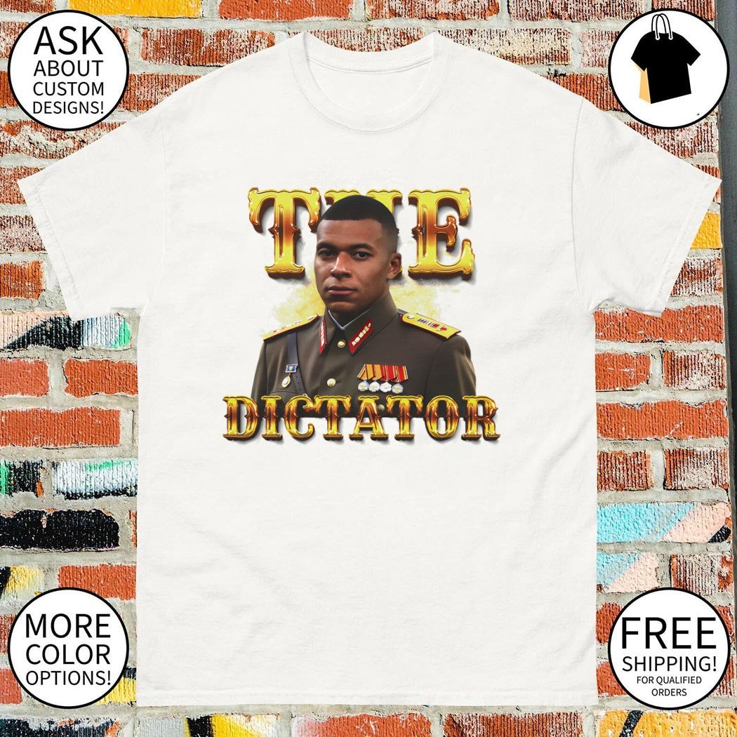 Kylian Mbappe The Dictator Bootleg Retro 90s Soccer Graphic shirt