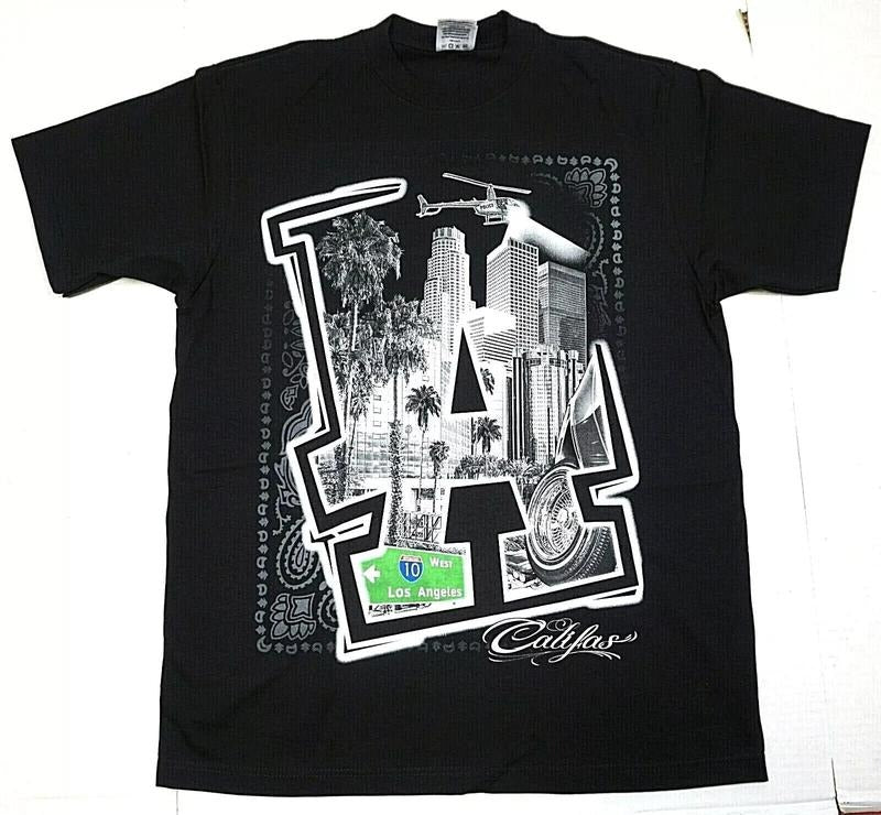 L0s A.ngeles City T-shirt LA California Califas Urban Cotton Streetwear Tshirt Hoodie, Sweatshirt | UrbanDripWear.com