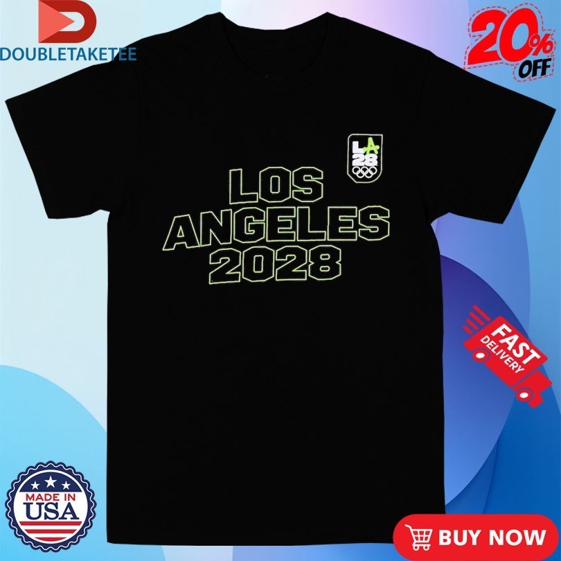 LA28 Summer Olympics Neon Outline Preschool Shirts