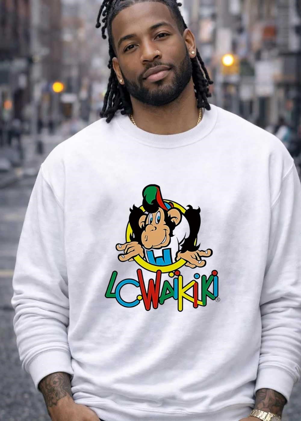 LC Waikiki Monkey Logo T-Shirt