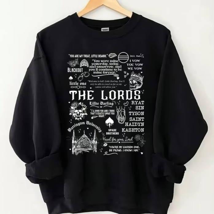 LORDS Sweatshirt, Ritual, Sinner, Sacrifice, Shantel Tessier Merch, Dark Romance Reader Hoodie, Booktok Merch, Bookish Sweatshirt