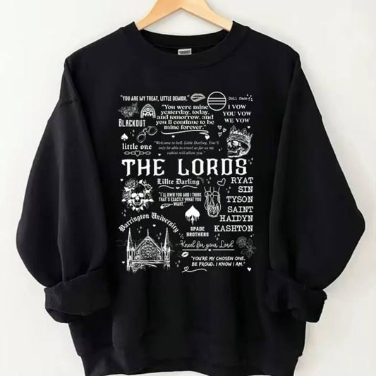 LORDS Sweatshirt, Ritual, Sinner, Sacrifice, Shantel Tessier Merch, Dark Romance Reader Hoodie, Booktok Merch, Bookish Sweatshirt