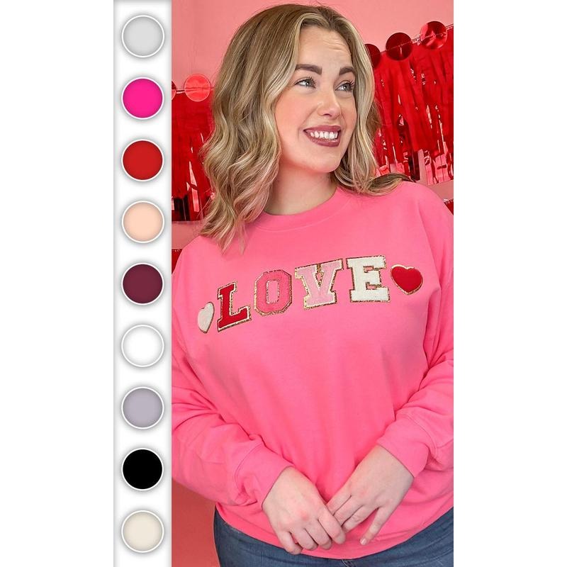 LOVE Ideal Chenille Sweatshirt T-Shirts, Hoodie | UrbanDripWear.com